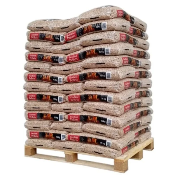 Excellent Pellets – Palette mit 65 Säcken à 15 kg