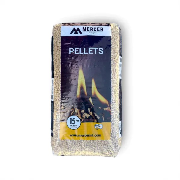 MERCER Holzpellets ENplus A1 6 mm – 66 × 15 kg Säcke, 990 kg pro Palette – Bild 2